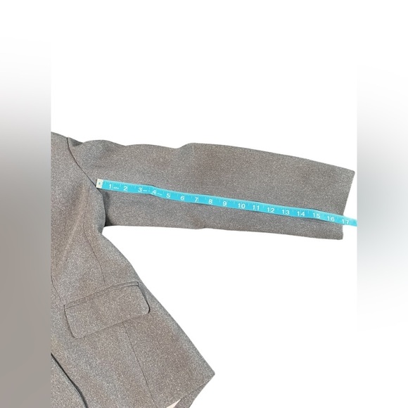 Kate Hill Gray Longsleeve Office Button Collar Blazer Size 10P - Picture 5 of 15